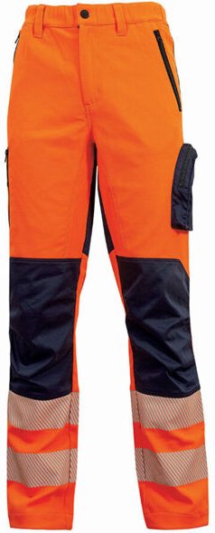 Arbeitshose mit Stretch, Hochsichtbarkeit ROY - Neonorange 3XL - FR (52/54) - EU (58/60)