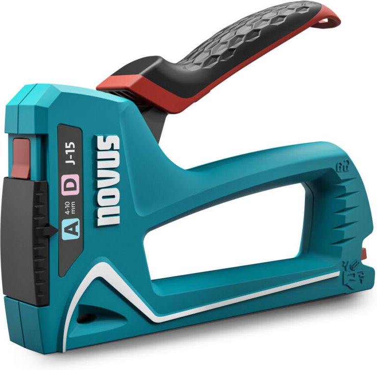 J15 Nagler/Klammergerät - für Klammern de 4 bis 10mm - Klammerwechsel de Klammer durch Mechanismus de verschiebbar - Gri...