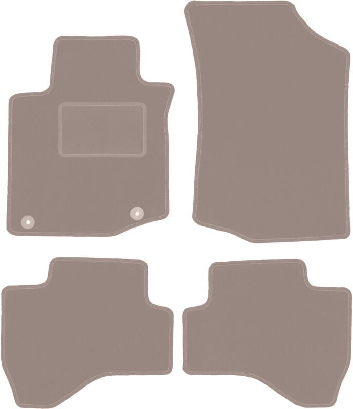 Beige Veloursmatten für: Toyota Aygo II Fließheck (2014-)