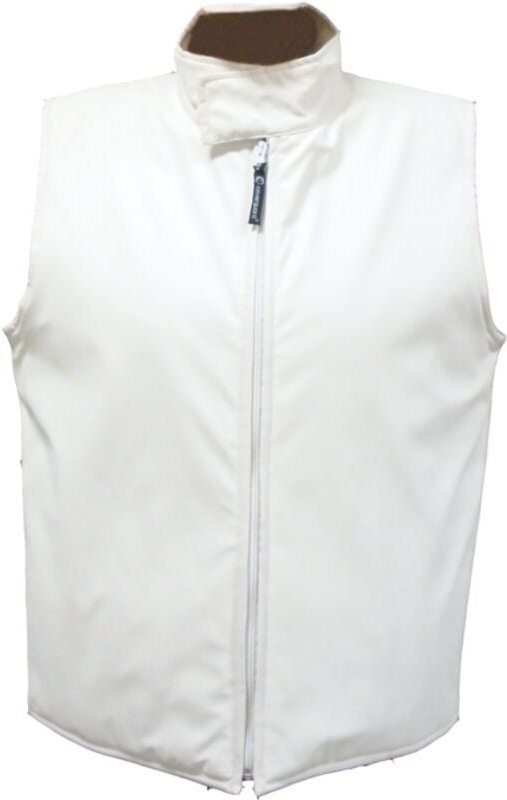 Warmer ärmelloser Arbeitsschutzweste FOOD - Weiß L - 48/50