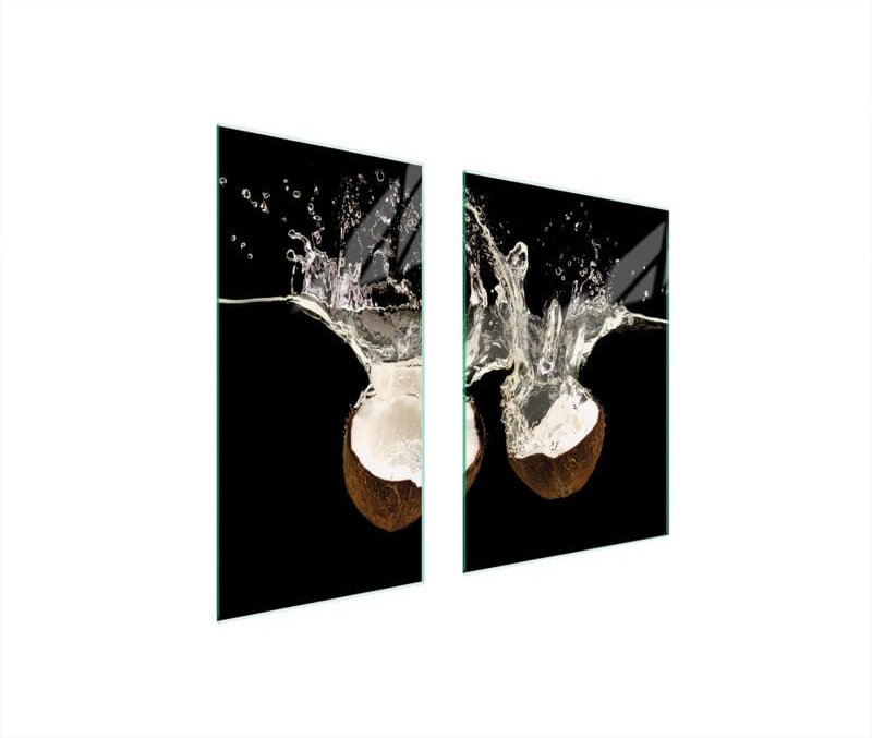 GLASSCHUTZPLATTE BOARD 75x52 KOKOSNUSS