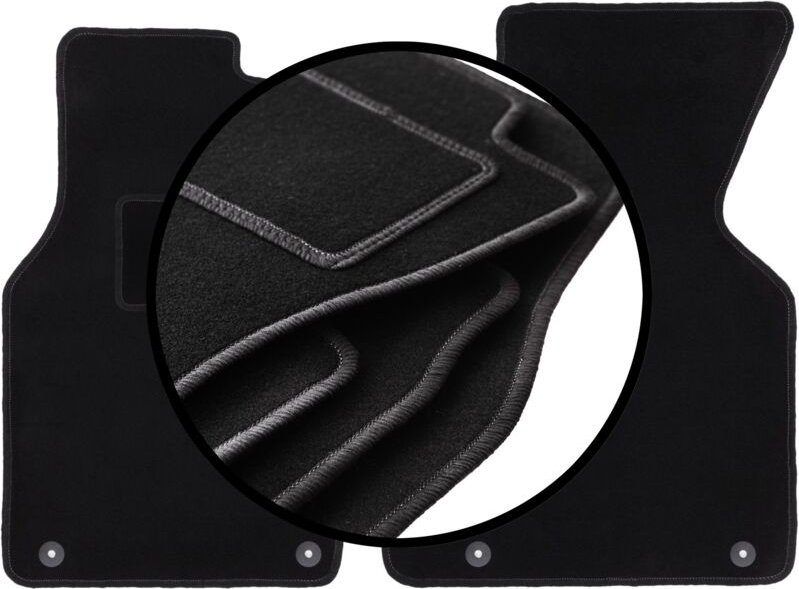 Komplettset Veloursmatten für: Volkswagen Transporter T4 Multivan Kastenwagen (1993-2001)