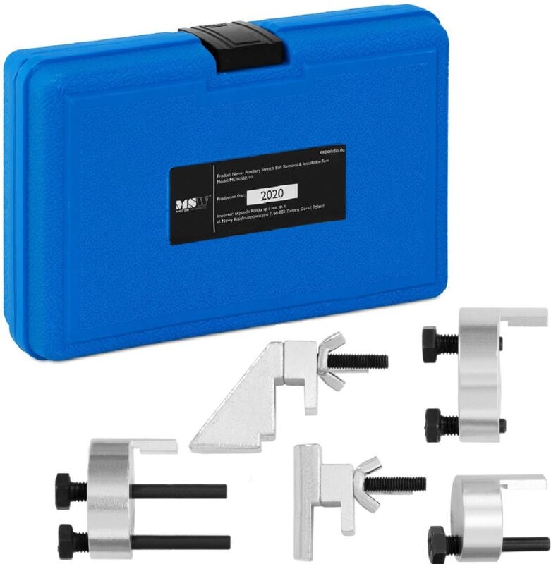 MSW - 80 Universal Keilrippenriemen Werkzeug Stretch Riemen Ein- und Ausbau 5-teilig