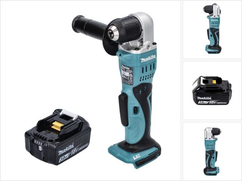 Thumbnail - Dda 351 F1 Akku Winkelbohrmaschine 18 v 13,5 Nm + 1x Akku 3,0 Ah - ohne Ladegerät - Makita