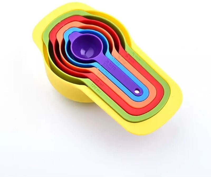 Thumbnail - 6er Messlöffel-Set, Messbereiche: 7,5/15/60/85/125/250 ml, Kunststoff, BPA-frei