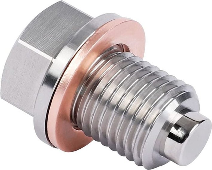 Auto-Ablassschraube, M14 x 1,5, Edelstahl, magnetische Ölablassschraube, Auto-Ölschraube für die meisten Autos - Sollbry