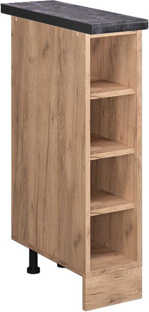 Vicco - Küchenregal R-Line, Goldkraft Eiche, 20 cm , ap Anthrazit