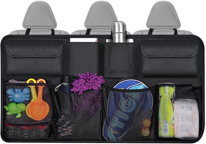 Multifunktionale Oxford-Stoff-Hängetasche für Rücksitz-Rückenlehne – Schwarz, 1 Stück - Ahlsen