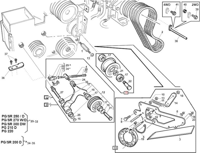 Vormontierte Riemenscheibe PG ORIGINAL GIANNI FERRARI BFB 95302101700