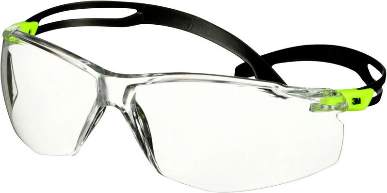 3M - SecureFit SF501SGAF-GRN Schutzbrille mit Antibeschlag-Schutz Grün
