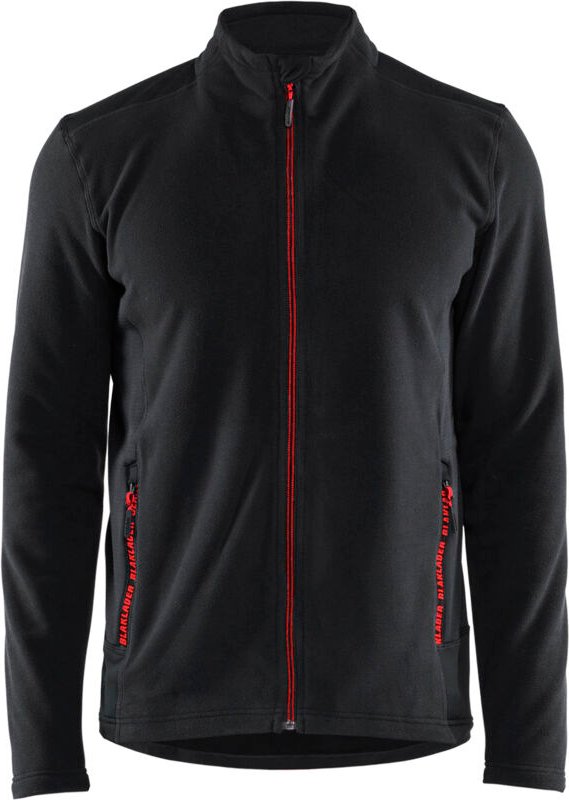 Arbeitsjacke aus Mikropolar 4765 - Schwarz/Rot L