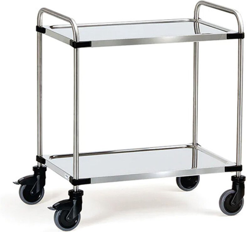 Edelstahl-Servierwagen - Platten 1000 x 600 mm - Tragkraft 120 kg - 5017