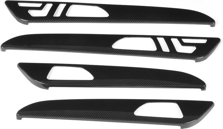 Eosnow 4pcs Set Carbon Fibebrist Style Innenürtafel mit Speicherlöchern für Mercedes Benz Gle GLS ML GLS320 400 Modelle ...