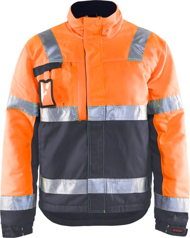 Arbeitsjacke Winter Hochsichtbarkeit 4862 - Neonorange/Anthrazitgrau S