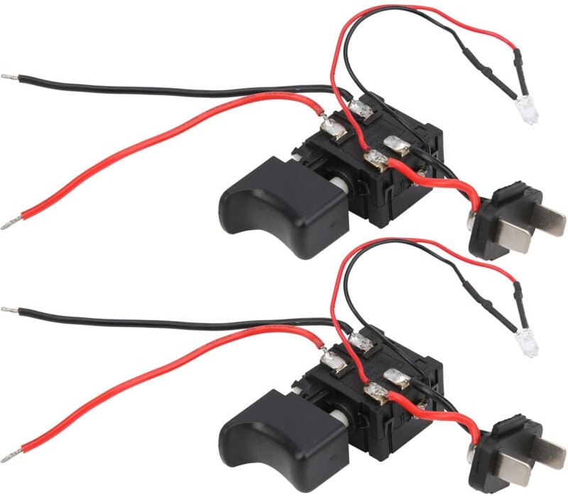 Ej.life - 2 Stück Schalter Elektrisch Bohrschalter Drehzahlregelung Drill Triggerschalter für Elektrische Bohrmaschine H...