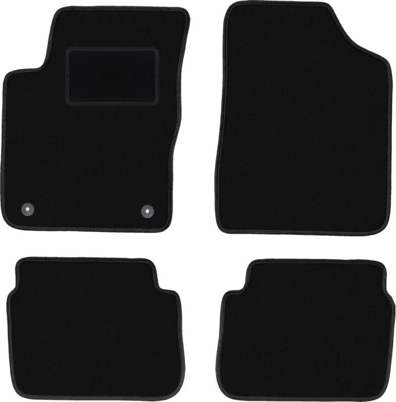 Schwarze Veloursmatten für: Hyundai i10 Fließheck (2007-2013)