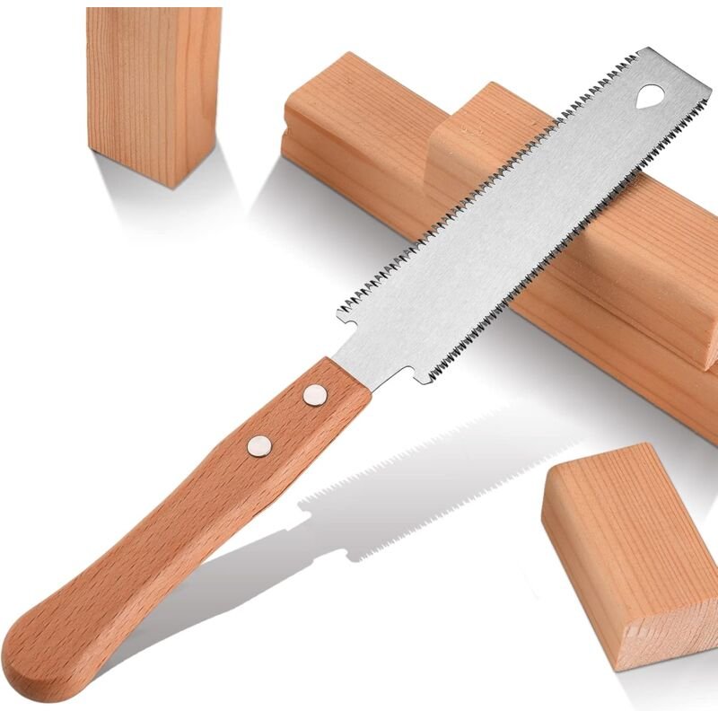 Thumbnail - Kleine Handsäge für die Holzbearbeitung, 15,2 cm flexible Klinge, doppelschneidig, Handbücher, Hobby, Heimwerker, scharf...