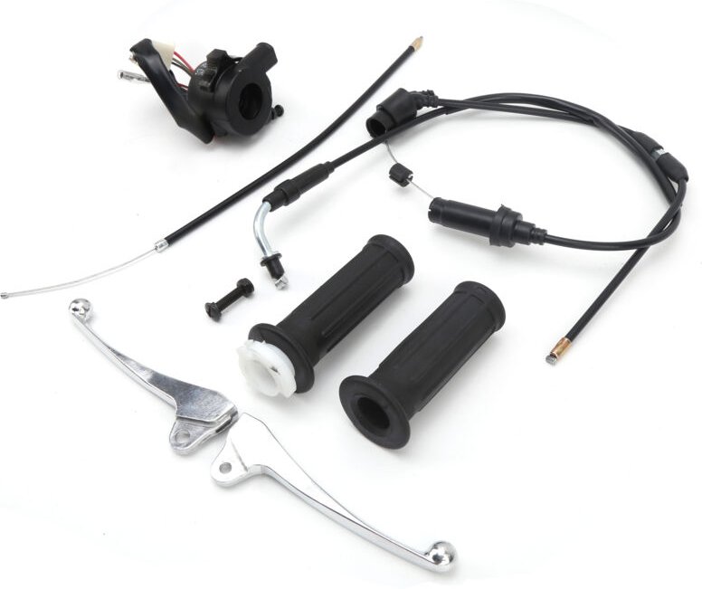 Jeffergarden Gasgriffkabel, Bremshebel, Zündschalter-Set, passend für Yamaha YZinger 50/PeeWee PW50