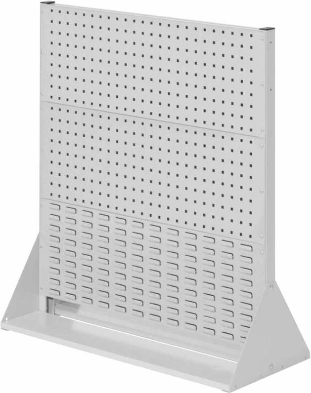 Kappes ®RasterPlan Stellwände doppelseitig Größe 3 - 4x Lochplatten 2x Schlitzplatten Lichtgrau RAL 7035