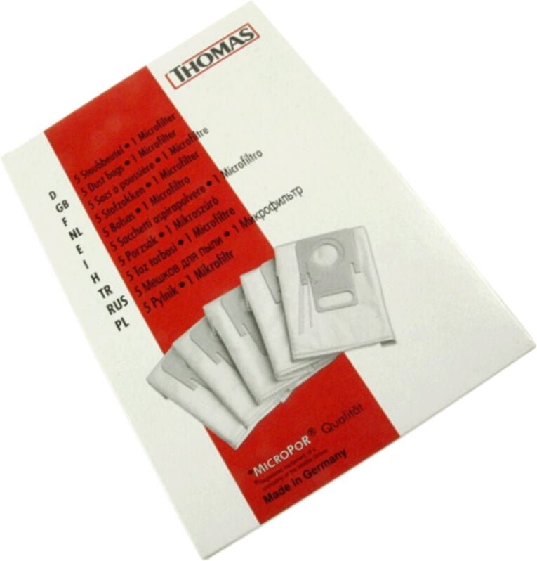 Ersatzteil - Schachtel mit 5 Beuteln + 1 Filter - Thomas