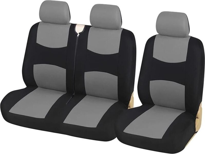 2+1 Autositzbezüge Schonbezüge für Bus/Van/LKW Y (Farbe : Grau)