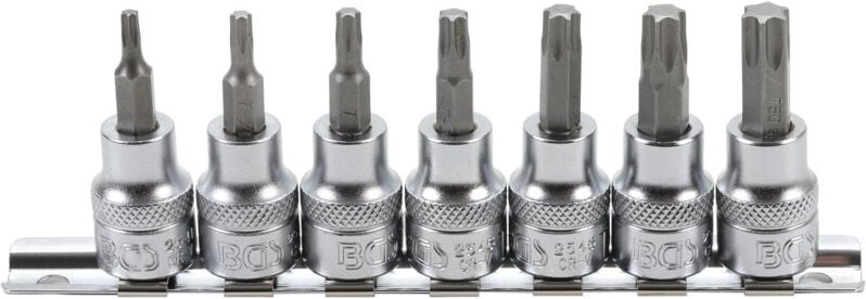 Bgs Technic - Bit-Einsatz-Satz Antrieb Innenvierkant 10 mm (3/8') T-Profil (für Torx) T15 - T50 7-tlg.