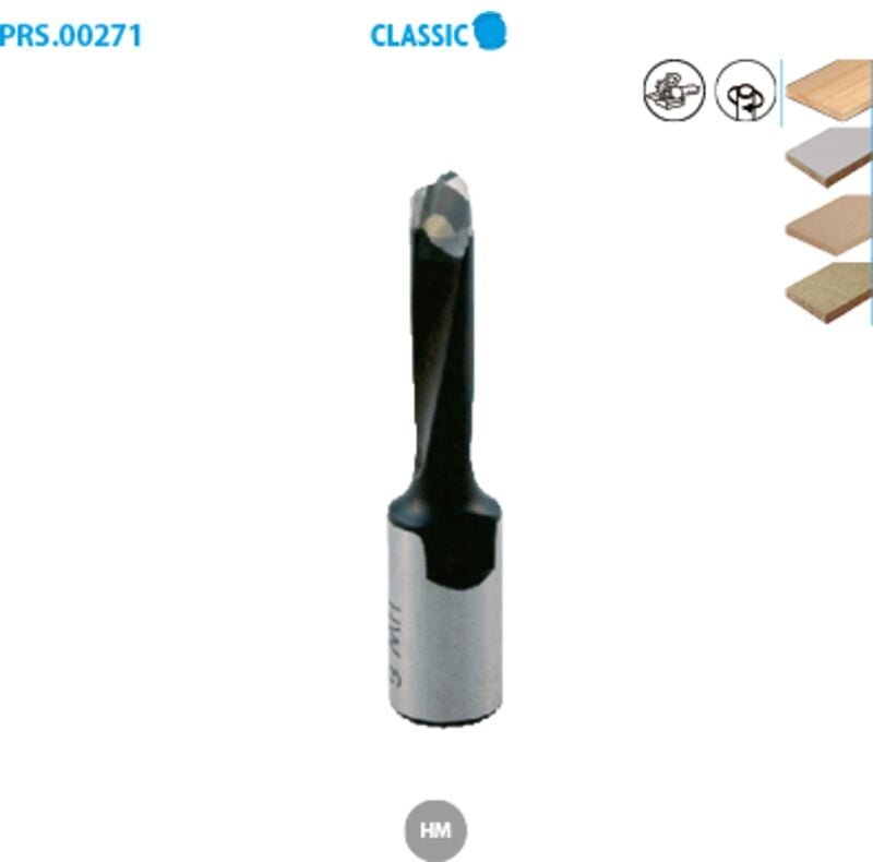 Schweißbohrer aus Hartmetall für Festool Domino Classic ø 10 Länge 49 mm Nutzlänge 25 mm