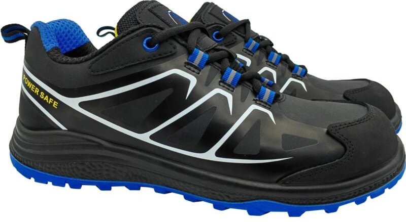 Power Safe - Sicherheitshalbschuh tobi S1P schwarz-blau-gelb Sicherheitsschuhe