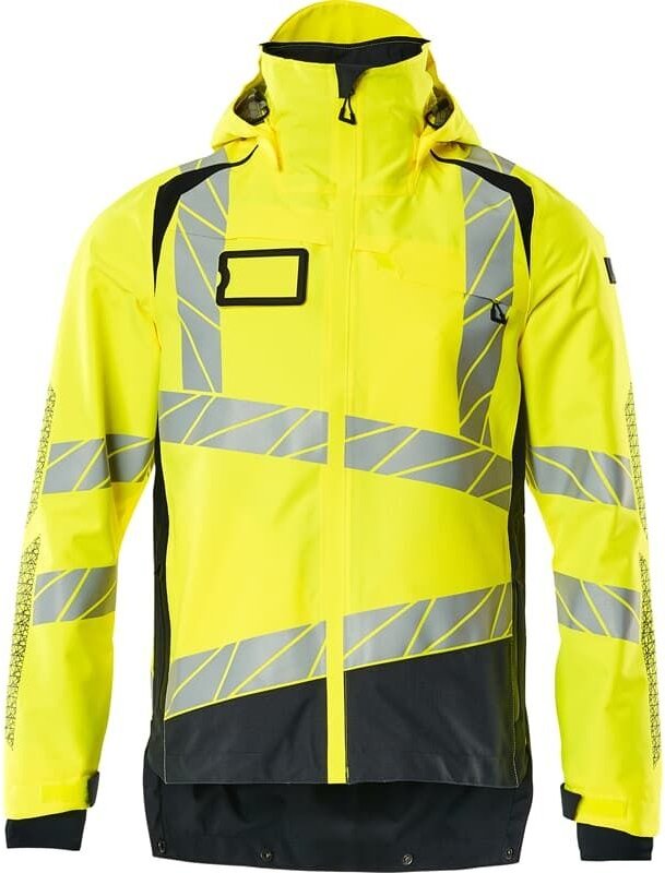 Hard Shell Jacke mit leichtem Futter Jacke 19301 Gr. 2XL, hi-vis gelb/schwarzblau - Mascot