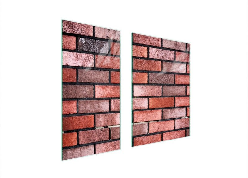 GLASSCHUTZPLATTE 75x52 BRICK