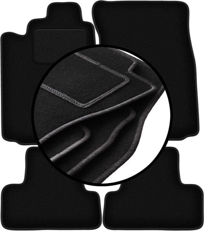 Komplettset Veloursmatten für: Mitsubishi Eclipse IV Coupé (2006-)