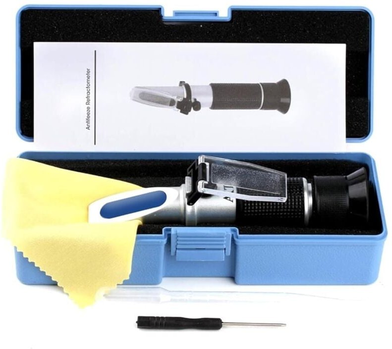 Refraktometer für Winzer. Potenzieller Alkoholgehalt: 0–25 %. Zucker: 0–40 % mit atc für die Weinherstellung. Brix zur M...