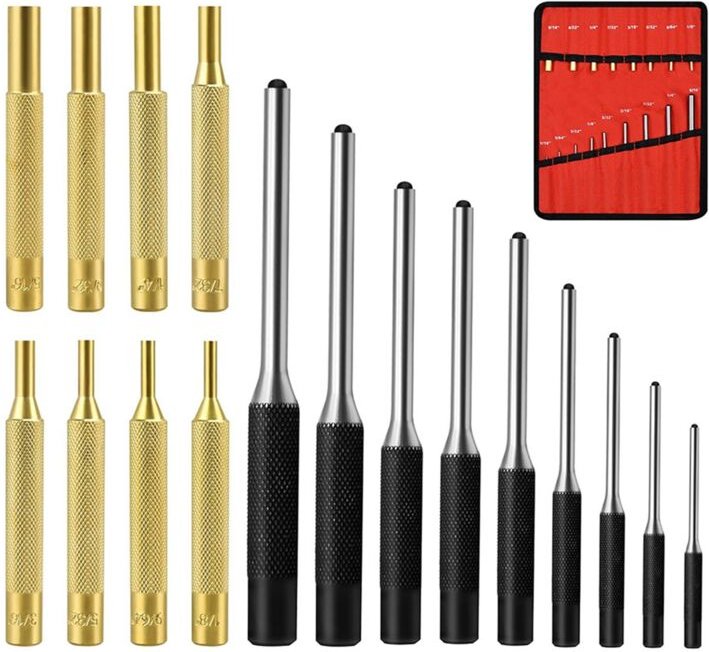 Splintentreiber-Set, Reparaturwerkzeuge zum Entfernen Von Stanzen, EinschließLich Splintentreiber Aus Messing, Stahl mit...