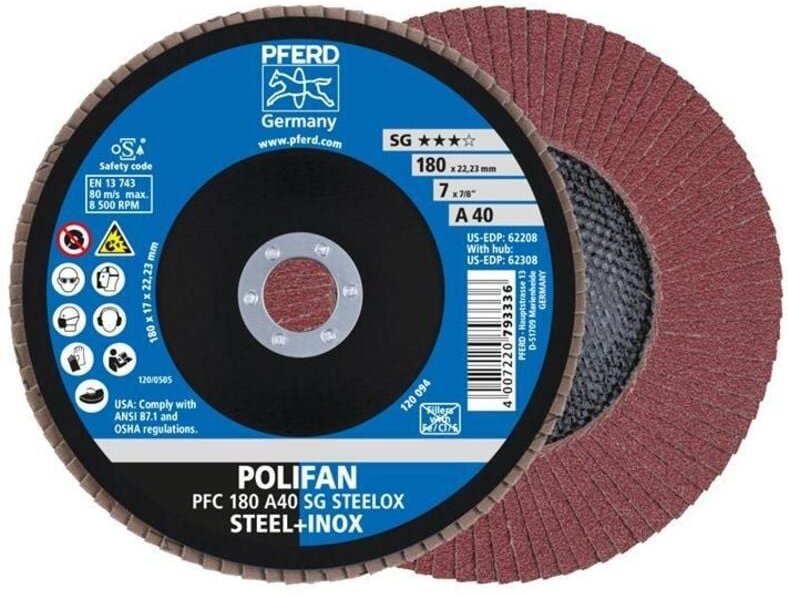 Polifan-Scheibe 180-22 Körnung 40 - 67704185 - Pferd