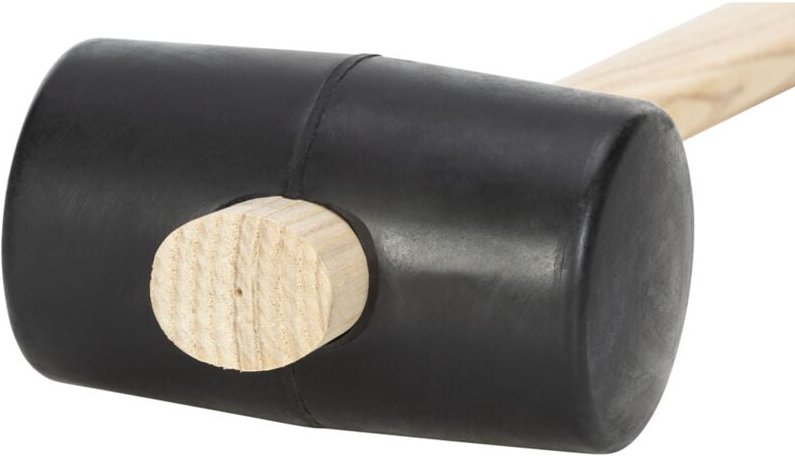 Gummihammer mit flachen Bahnen, Eschenstiel es 115 x 65 - Picard