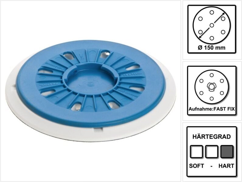 Festool Schleifteller ST-STF D150/17MJ-FX-H-HT 150 mm FastFix hart ( 496149 )