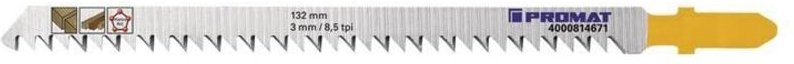 Thumbnail - Stichsägeblatt Gesamtlänge 132 mm Zahnteilung 3 mm Stärke 1,45 mm hcs