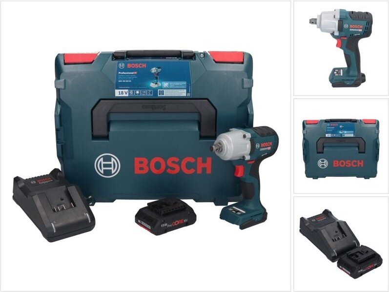 Thumbnail - Bosch Professional - Bosch gds 18V-450 hc Akku Drehschlagschrauber 18 v 450 Nm 1/2' + 1x ProCORE Akku 4,0 Ah + Ladegerät...