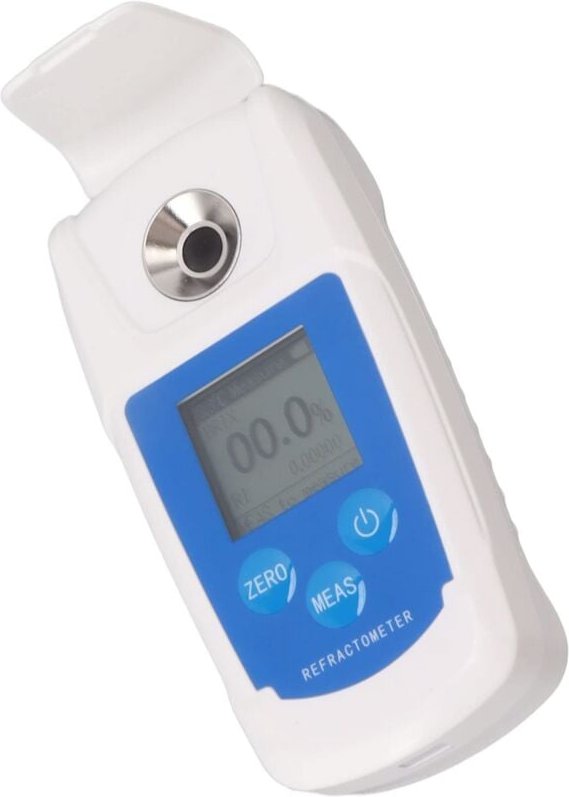 Brix-Refraktometer, 3 Datenanzeigen, einfach zu verwendender hochpräziser Brix-Tester 0-55 % für Fruchtgetränke zur Mess...