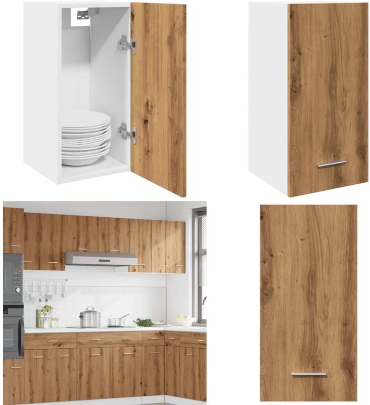 Hängeschrank Artisan-Eiche 30x31x60 cm Holzwerkstoff - Vidaxl