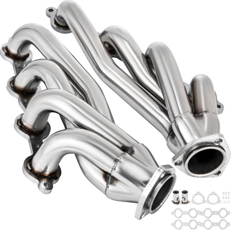 Mophorn 1 3/4 Zoll Turbokrümmer, SS-Abgaskrümmer, Shorty LS Swap, kompatibel mit Chevy LS1 LS2 LS3 LS6 SUV/Truck, hohe Q...