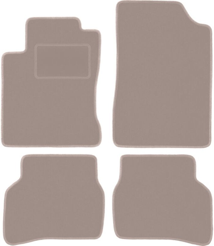 Beige Velours-Fußmatten für: Mazda MX-3 Coupé (1991-1998)