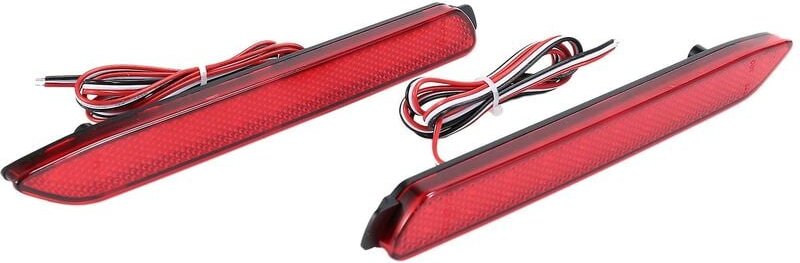 Woosien - 1 paar Led Auto Hinten Stoßstange Reflektor Schwanz Bremslicht Blinker Rücklicht Für