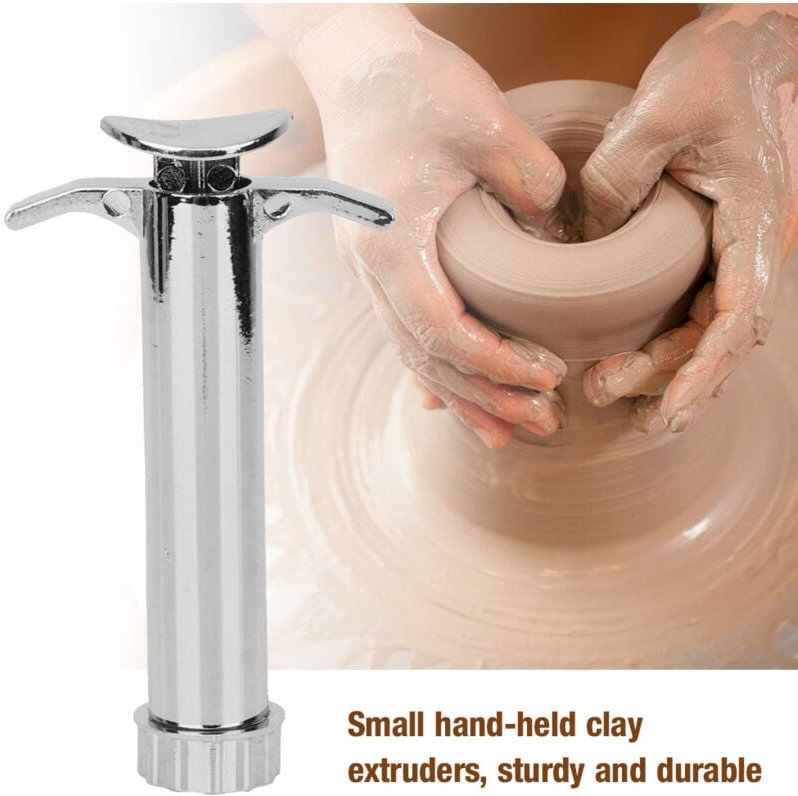 Edelstahl-Ton-Extruder für Fondant, Bildhauerei, Kunsthandwerk, Ton-Modellierwerkzeug