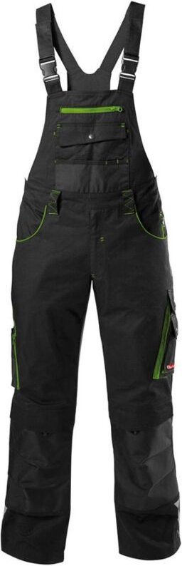 H-Latzhose 24, schw./limegreen, Gr. 54 - Fortis