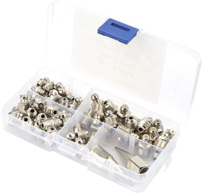 Gerade Schmiernippel mit Kunststoffgehäuse, mechanisches Schmierteil mit Metallnippel