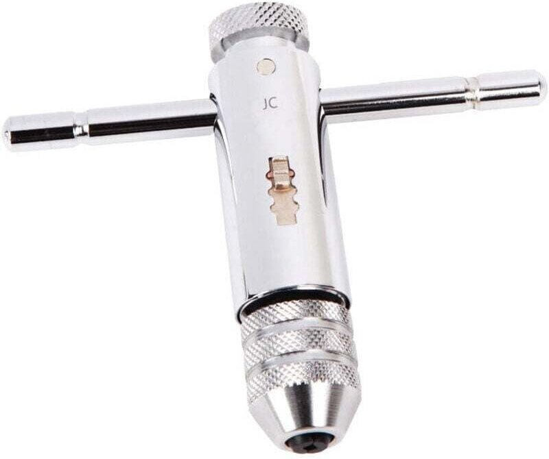 Verstellbarer Ratschengewindebohrerhalter, Handgewindebohrer, linkshändiger Ratschengewindebohrer mit HSS-Gewindebohrern...