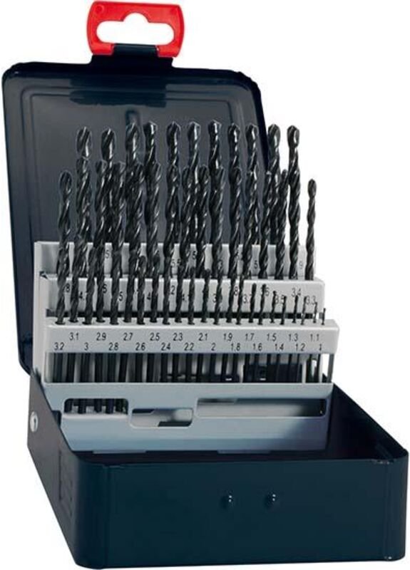 Fortis Spiralbohrer-Set DIN338 HSS rollgewalzt Typ N 6-10mm