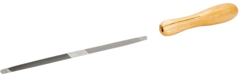 Doppelendige Sägefeile mit Holzgriff, Halbschlichthieb, 200 mm - Bahco