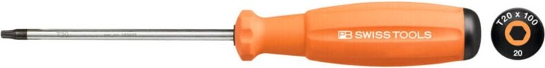 Pb Swiss Tools - Schraubendreher, für Torx, TX20, Länge 200 mm, rot/schwarz